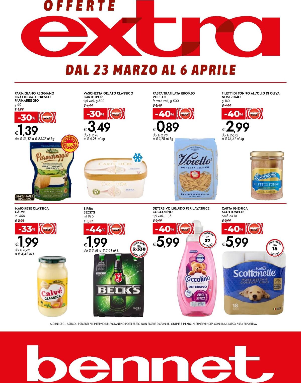 Volantino Bennet - Offerte Extra valido dal 23/03/2026 al 06/04/2026