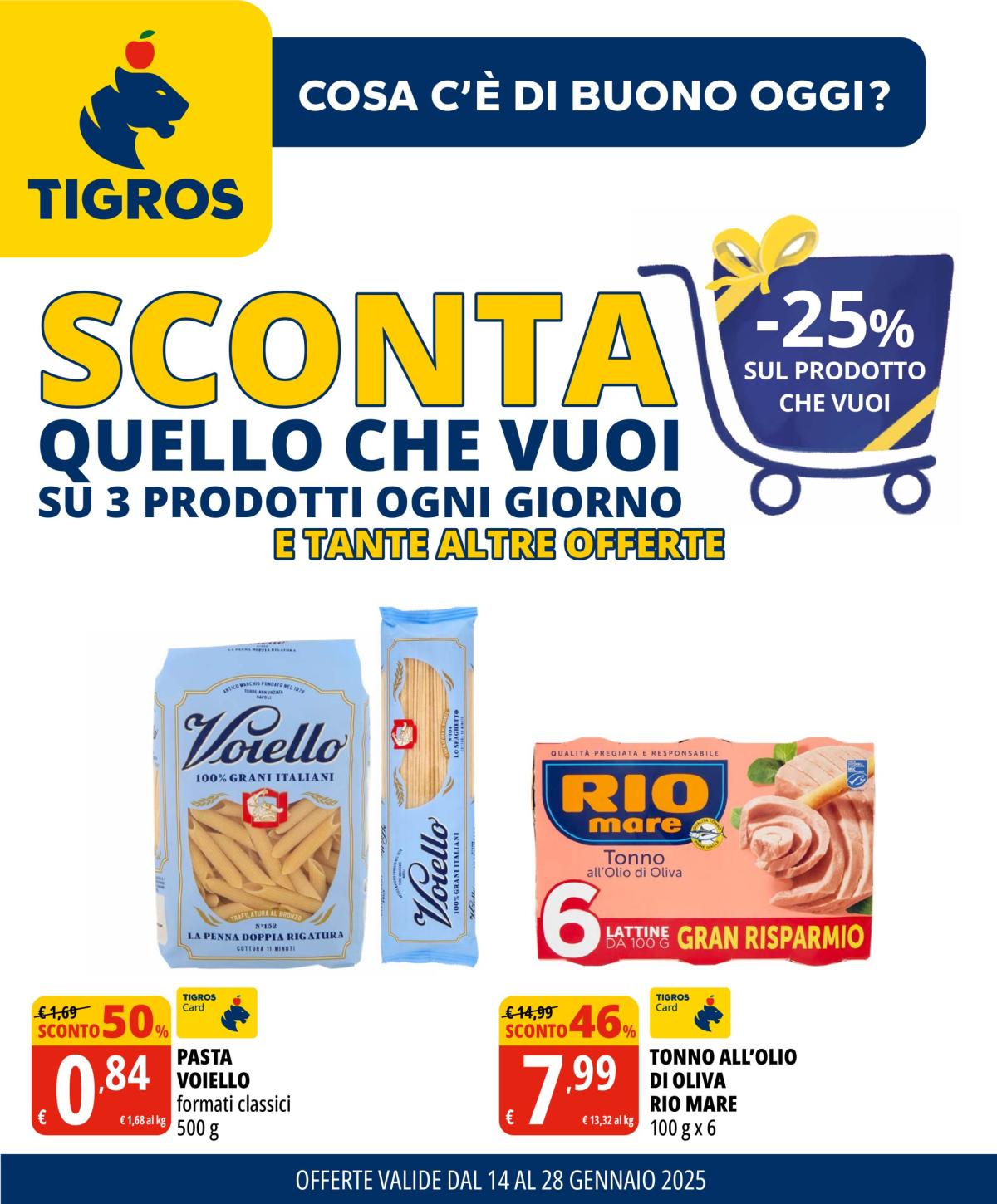 Volantino Tigros valido dal 14/01 al 28/01