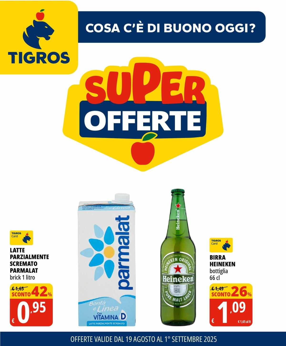 Volantino Tigros valido dal 19/08 al 01/09