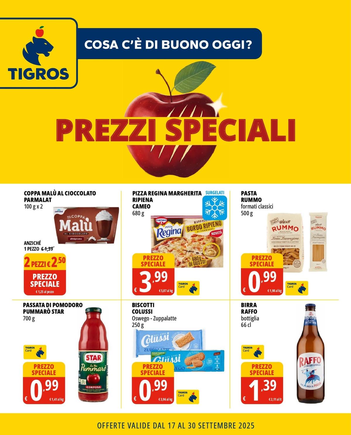 Volantino Tigros valido dal 17/09 al 30/09