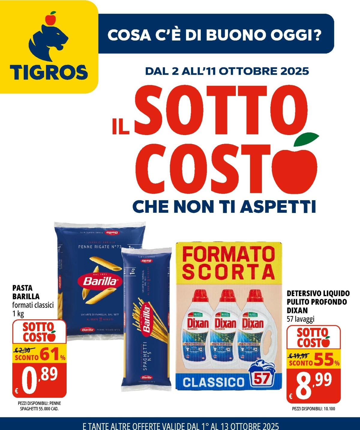 Volantino Tigros valido dal 02/10 al 13/10