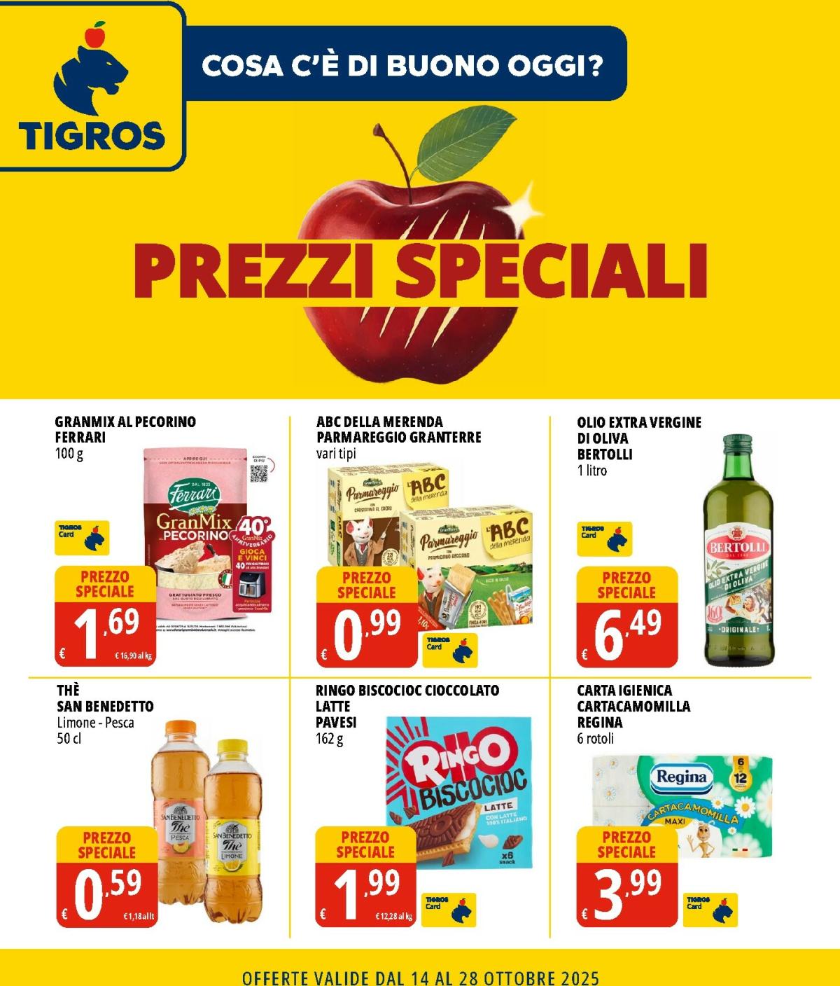 Volantino Tigros - Prezzi Speciali valido dal 14/10 al 28/10