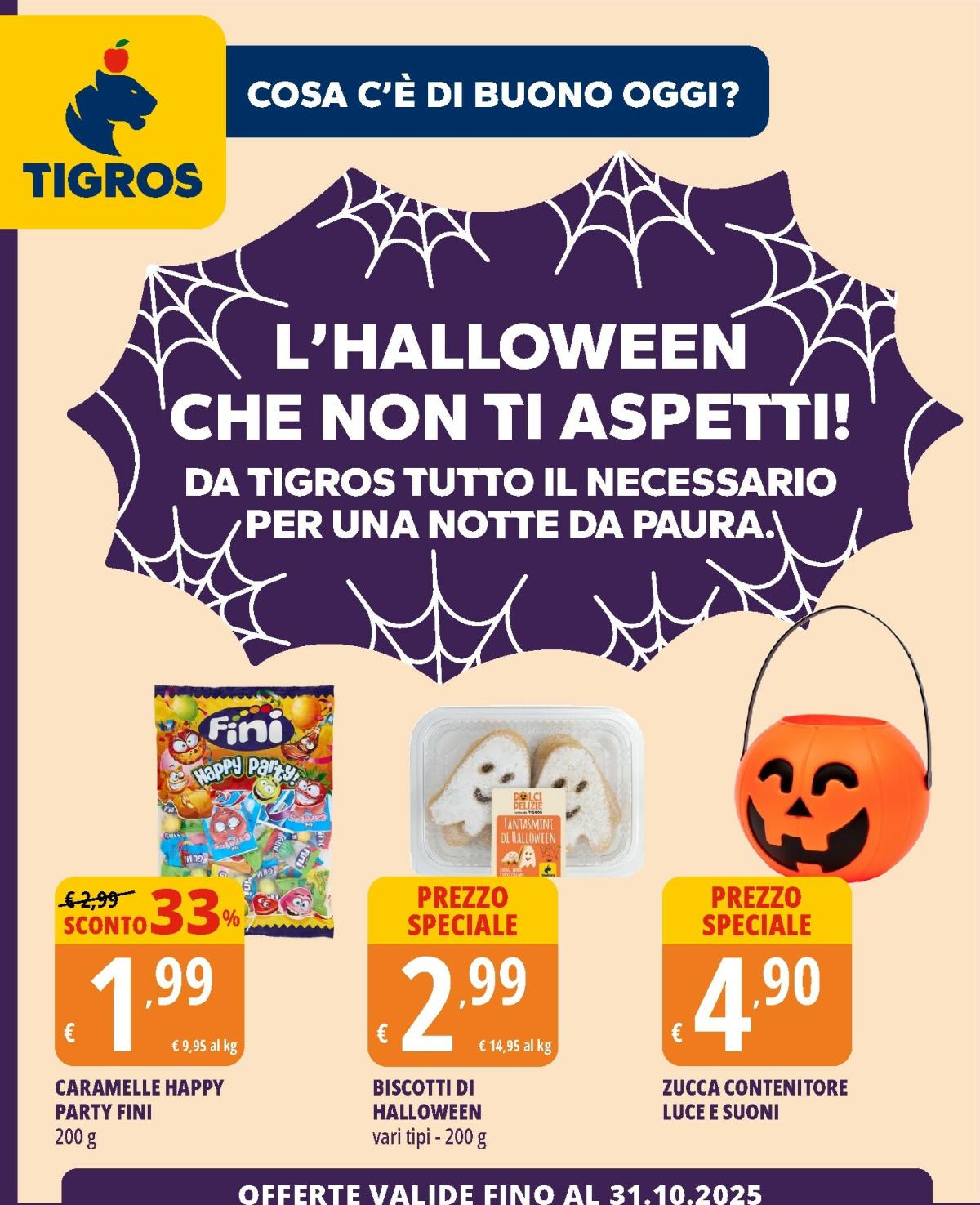 Volantino Tigros - Halloween valido dal 16/10 al 31/10
