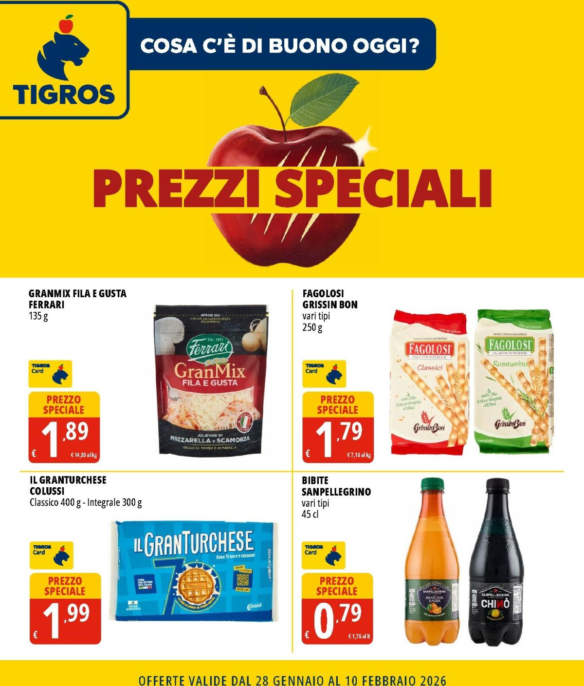 Volantino Tigros - Prezzi Speciali valido dal 28/01 al 10/02