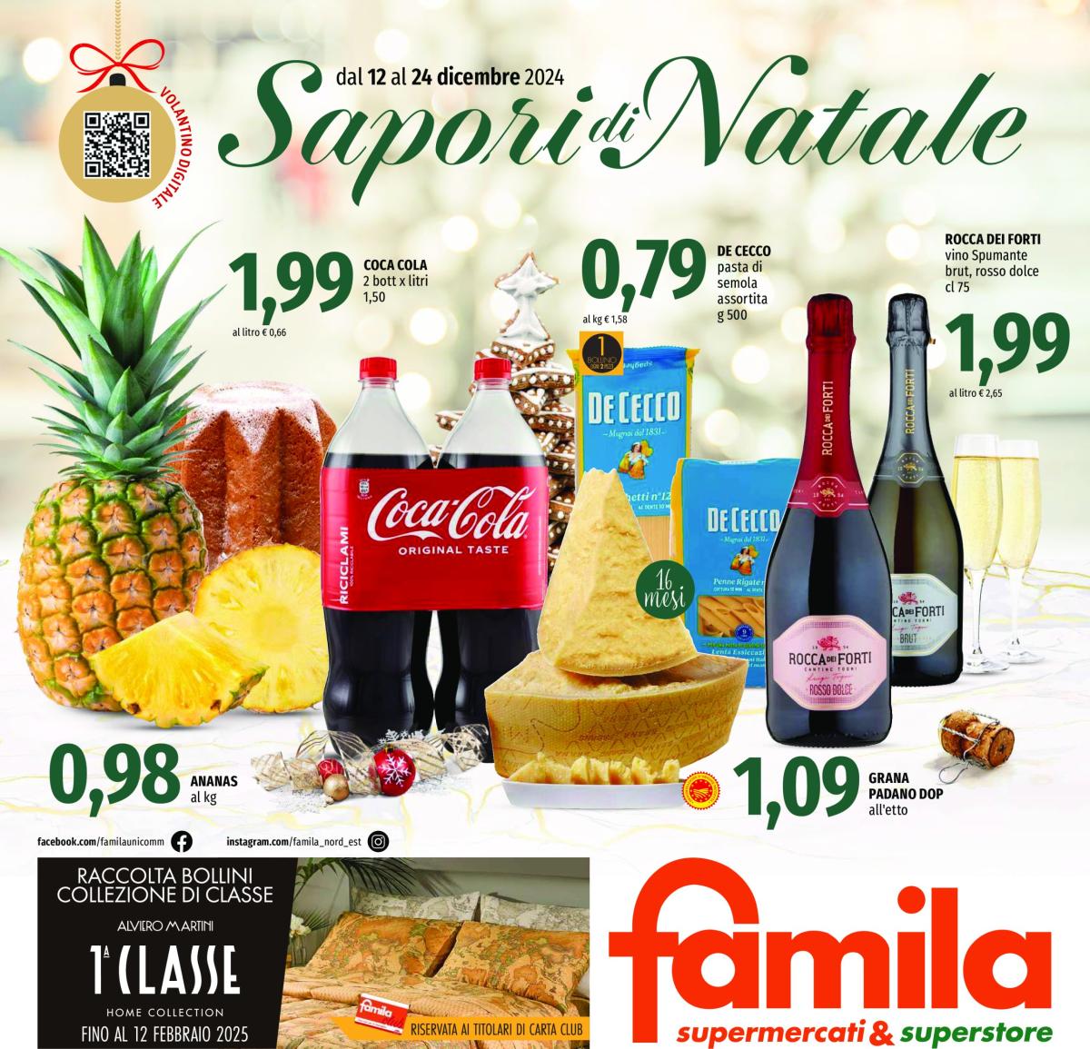 Volantino Famila - Sapori di Natale valido dal 12/12 al 24/12