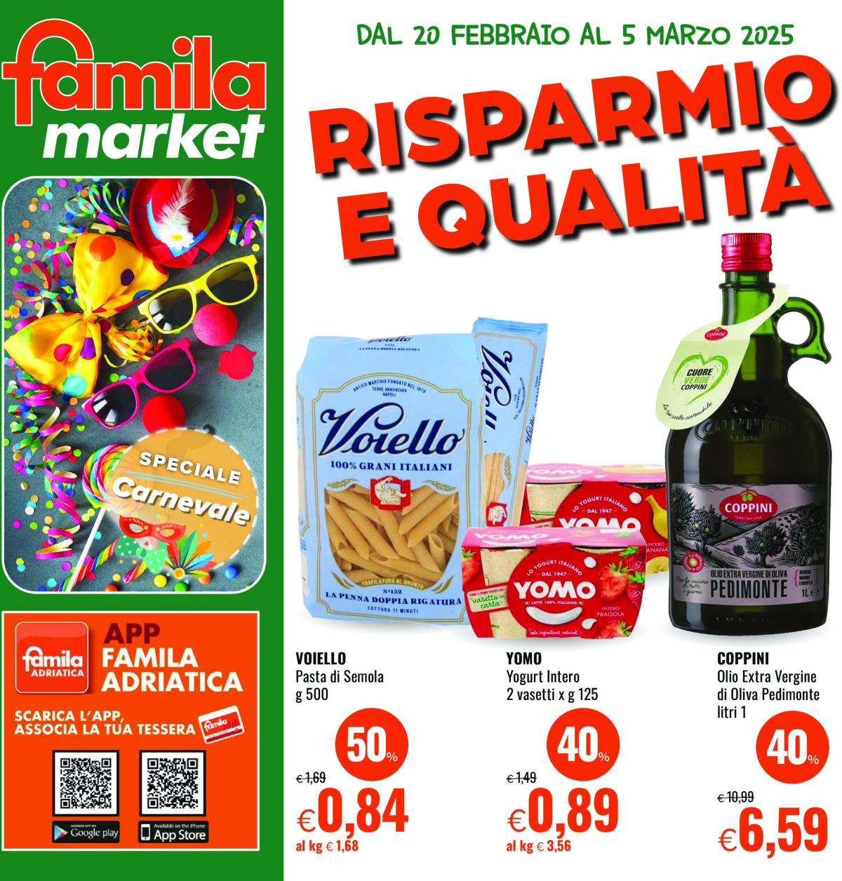 Volantino Famila market valido dal 20/02 al 05/03