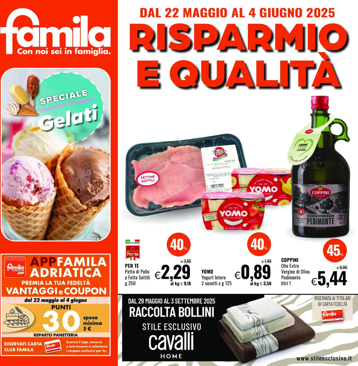 Volantino Famila valido dal 22/05 al 04/06