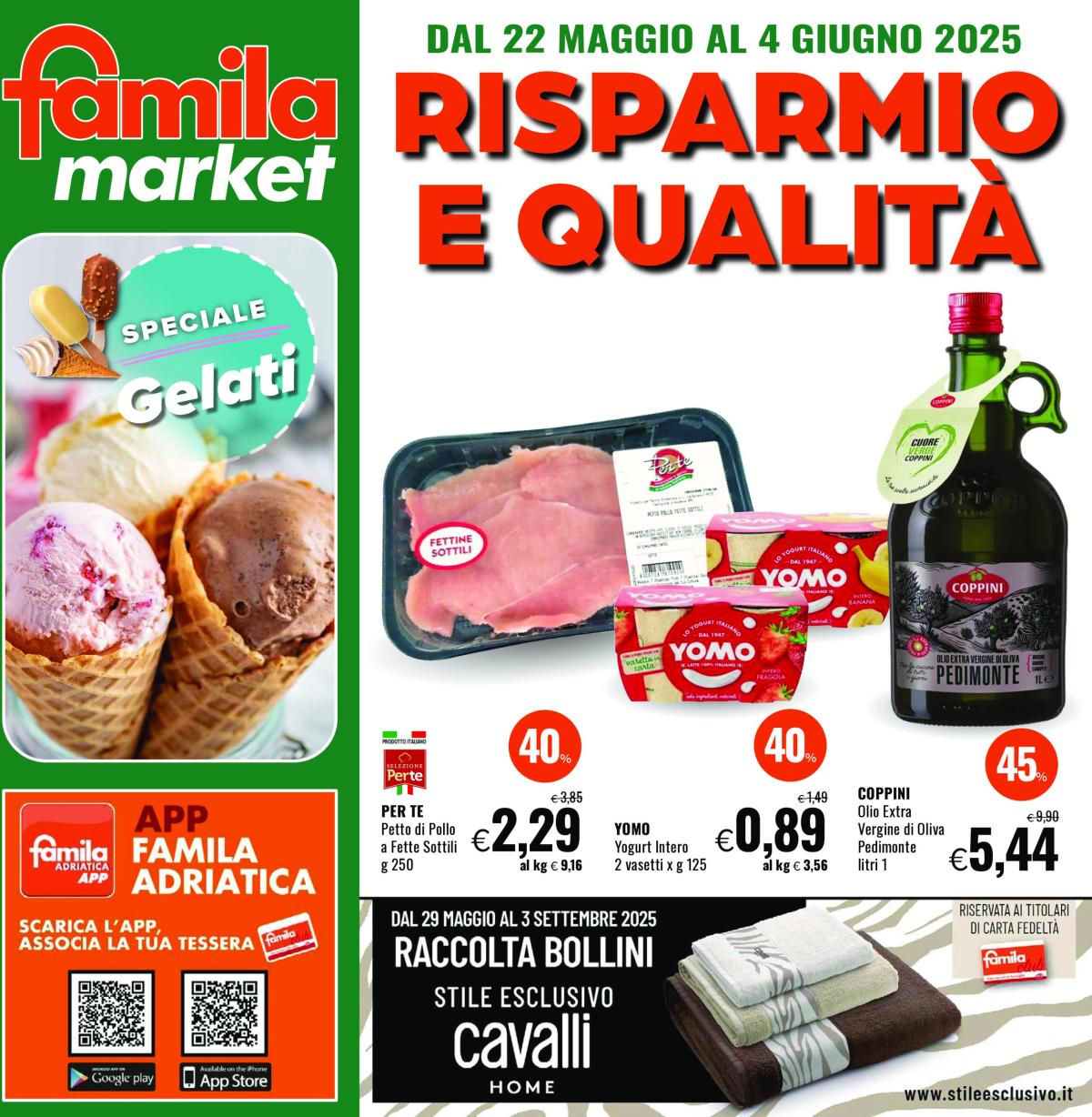 Volantino Famila market valido dal 22/05 al 04/06