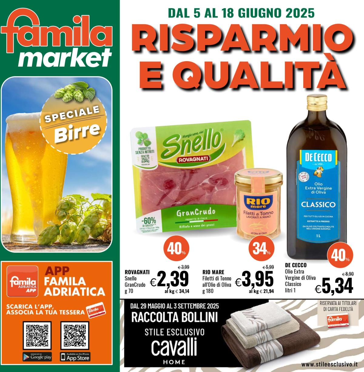 Volantino Famila market valido dal 05/06 al 18/06