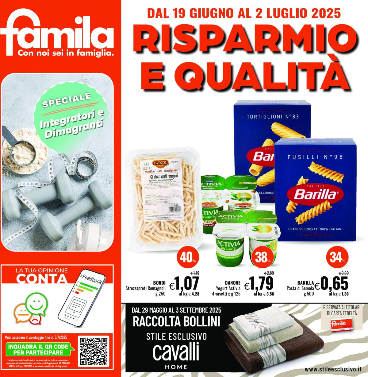 Volantino Famila valido dal 19/06 al 02/07