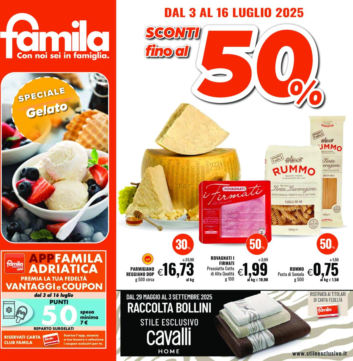 Volantino Famila valido dal 03/07 al 16/07