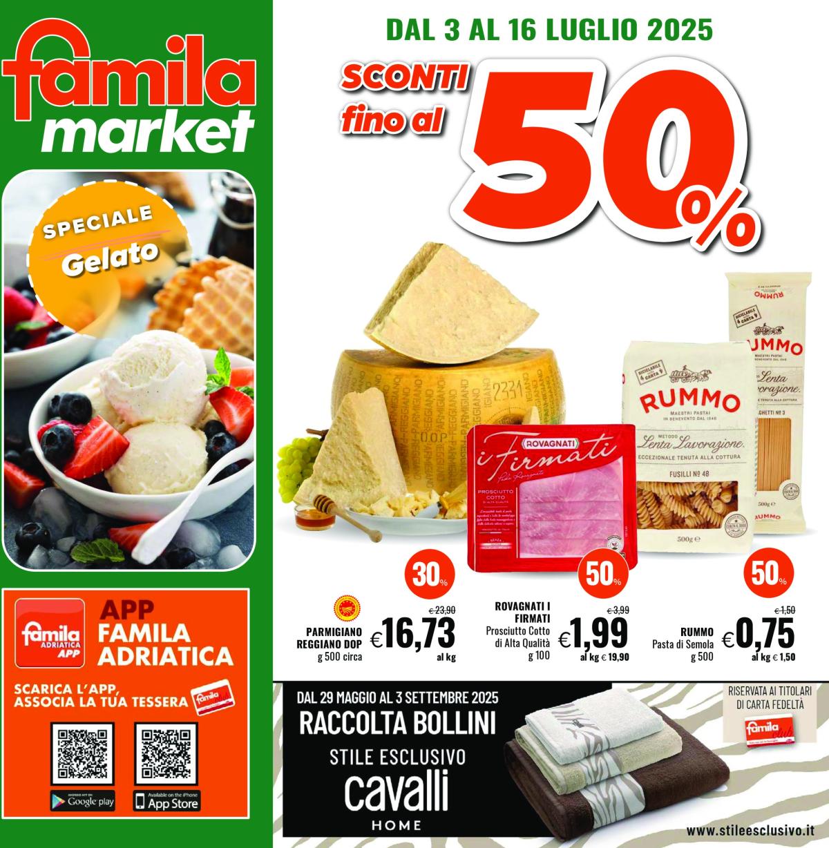 Volantino Famila market valido dal 03/07 al 16/07