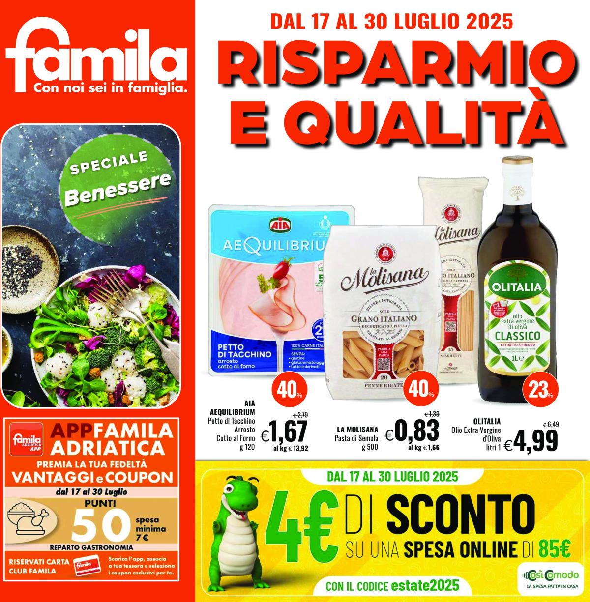 Volantino Famila valido dal 17/07 al 30/07