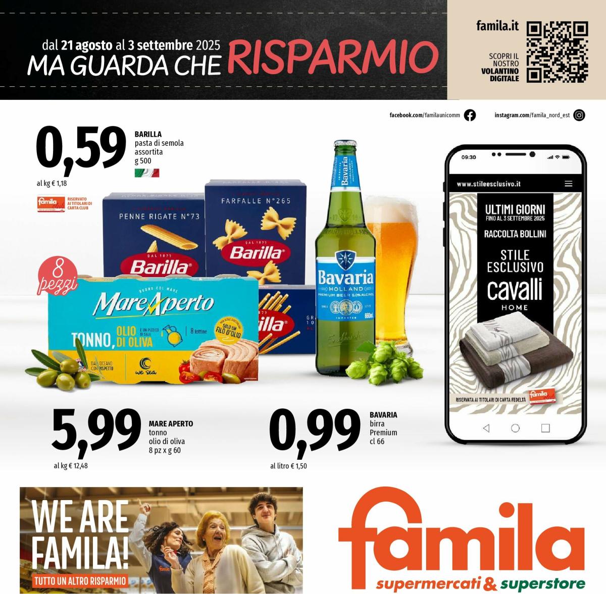 Volantino Famila - Risparmio valido dal 21/08 al 03/09