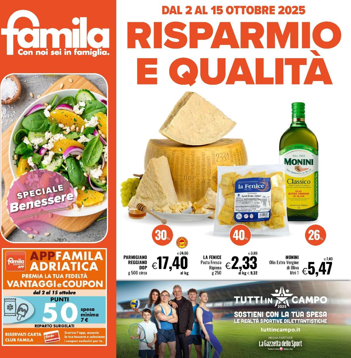 Volantino Famila valido dal 02/10 al 15/10