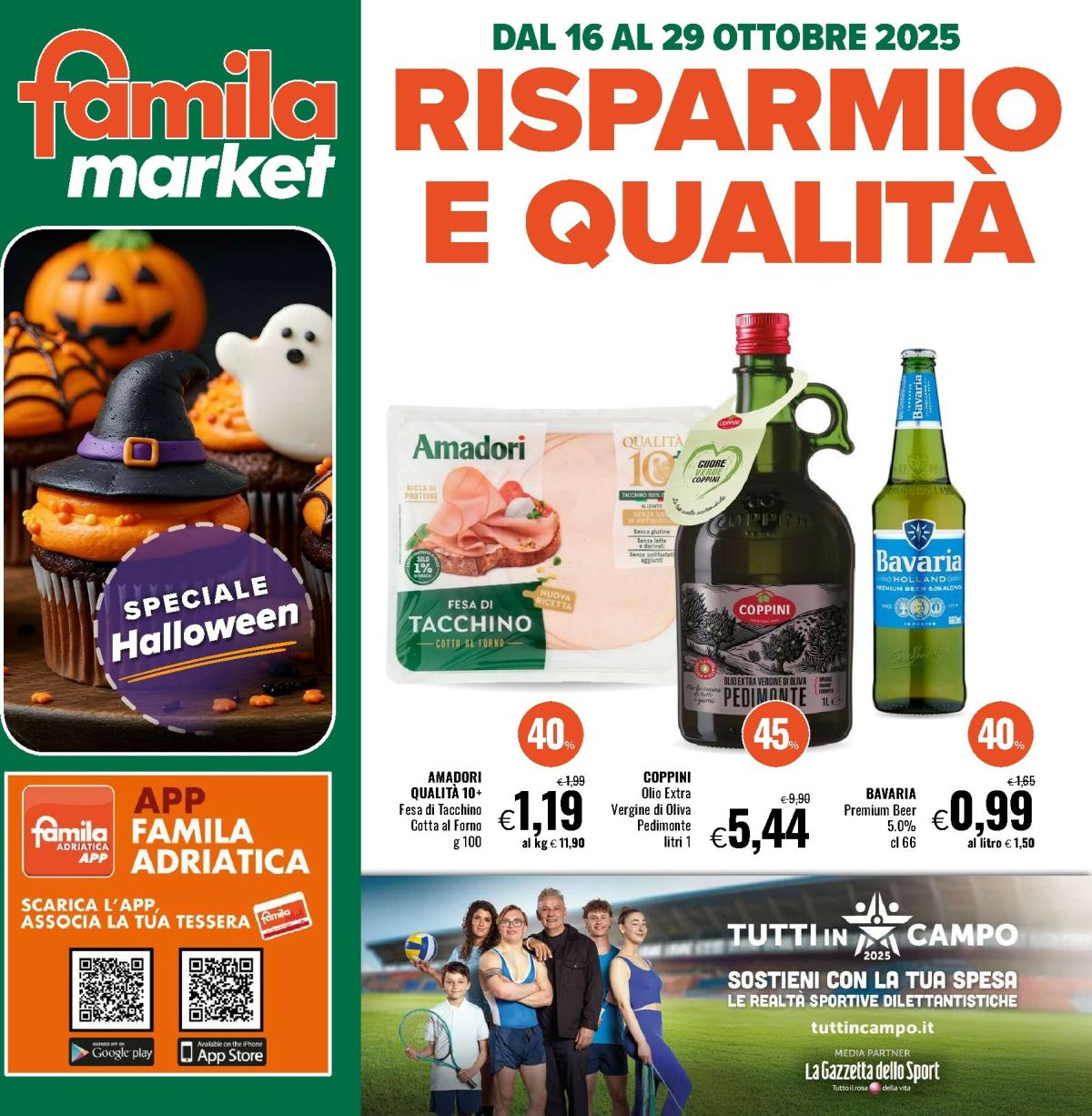 Volantino Famila market valido dal 16/10 al 29/10