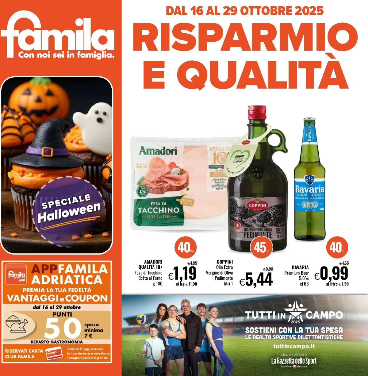 Volantino Famila valido dal 16/10 al 29/10