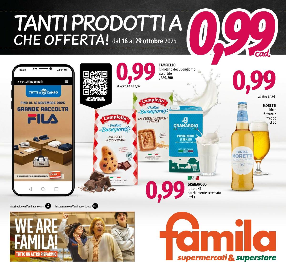Volantino Famila - Tanti prodottia valido dal 16/10 al 29/10