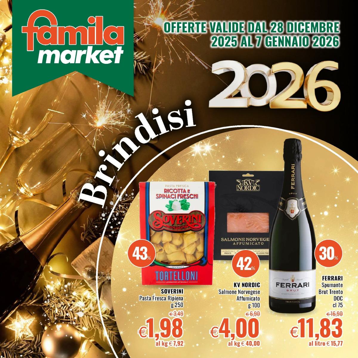 Volantino Famila - Market valido dal 28/12 al 07/01