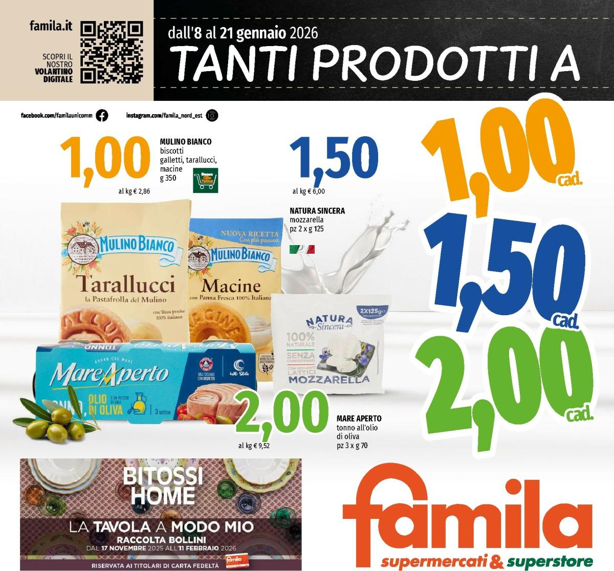 Volantino Famila - Supermercati & Superstore valido dal 08/01 al 21/01