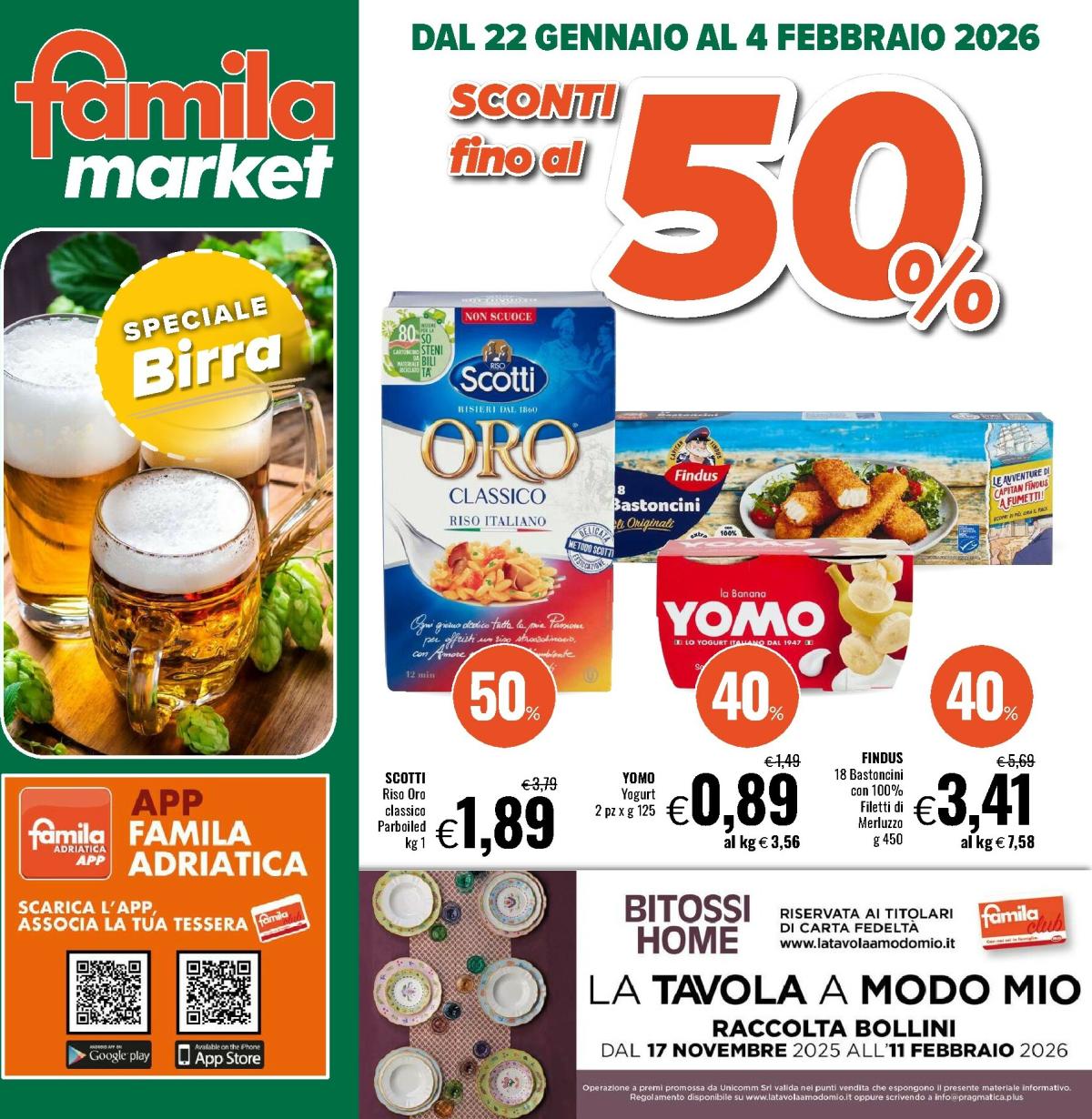 Volantino Famila market - Forli, Cesena, Gatteo, Talamello, Gambettola,.. valido dal 22/01 al 04/02