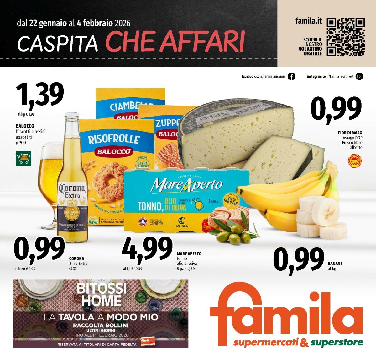 Volantino Famila - Supermercati & Superstore valido dal 22/01 al 04/02