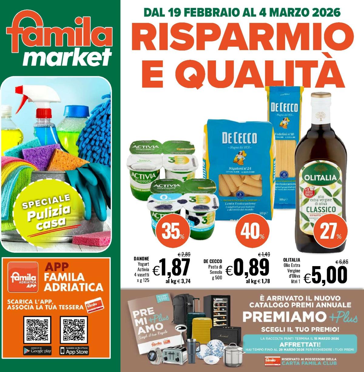 Volantino Famila market valido dal 19/02/2026 al 04/03/2026