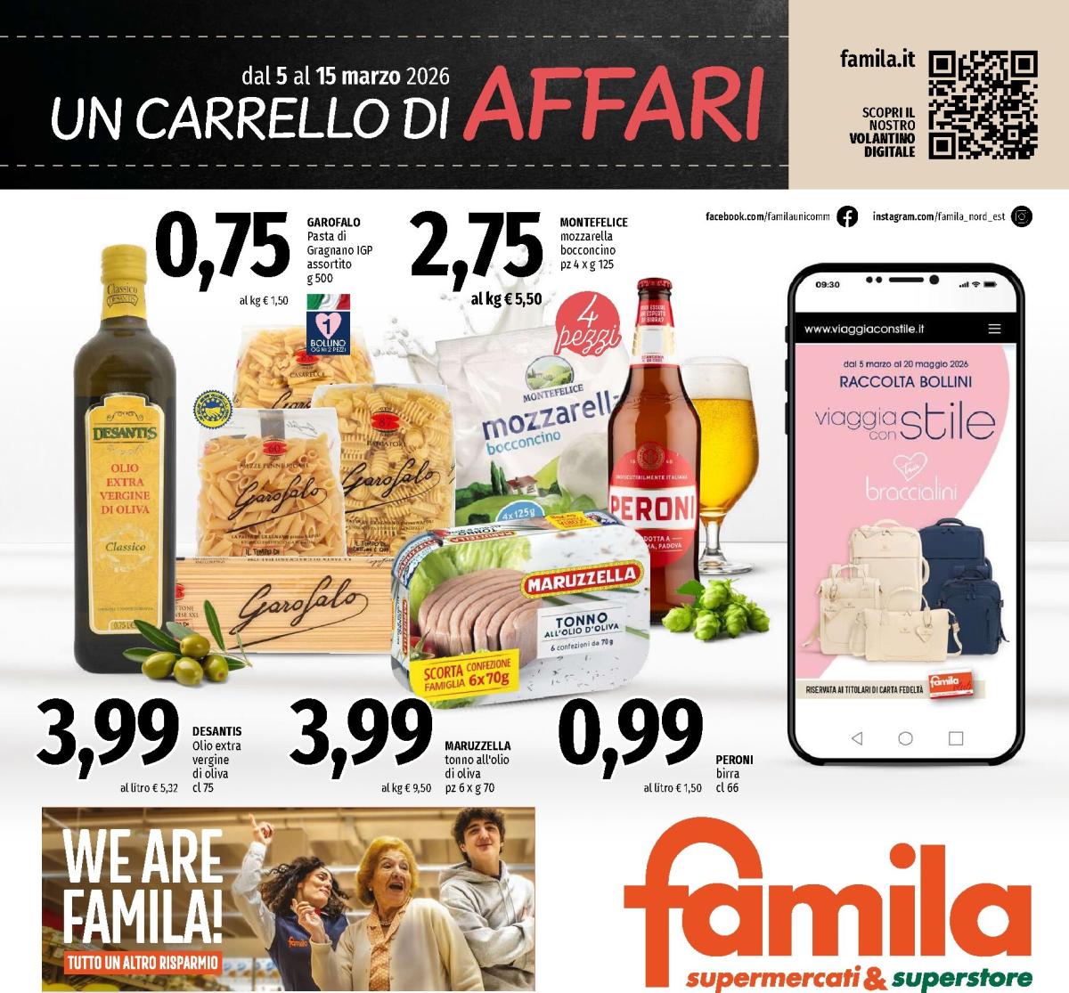 Volantino Famila - Supermercati & Superstore valido dal 05/03/2026 al 15/03/2026