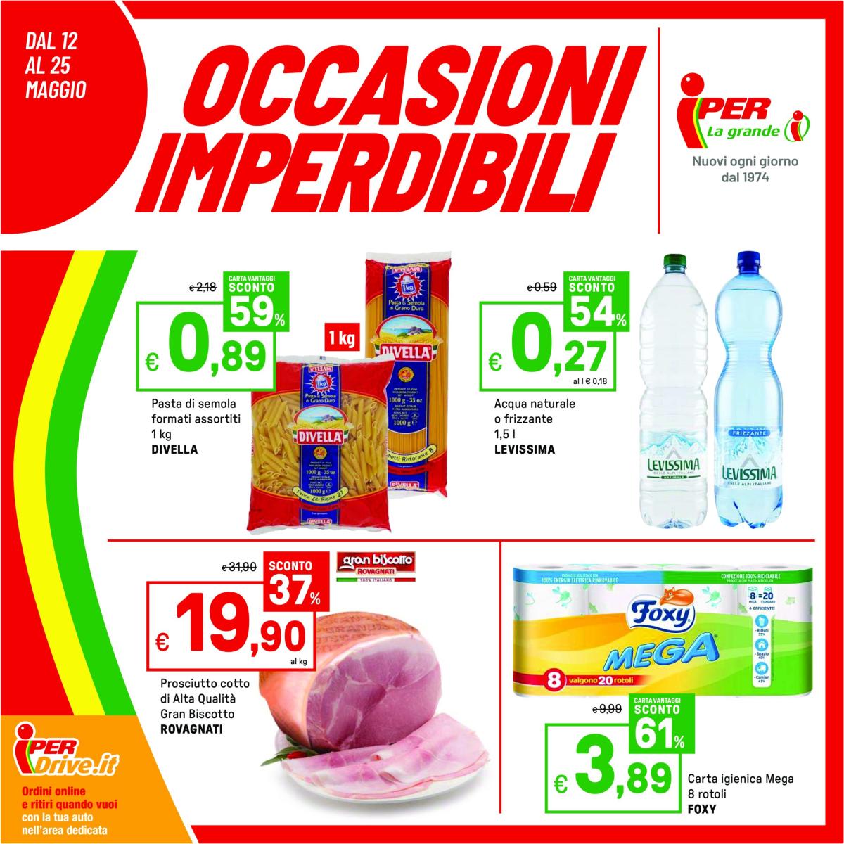 Volantino Iper valido dal 12/05 al 25/05
