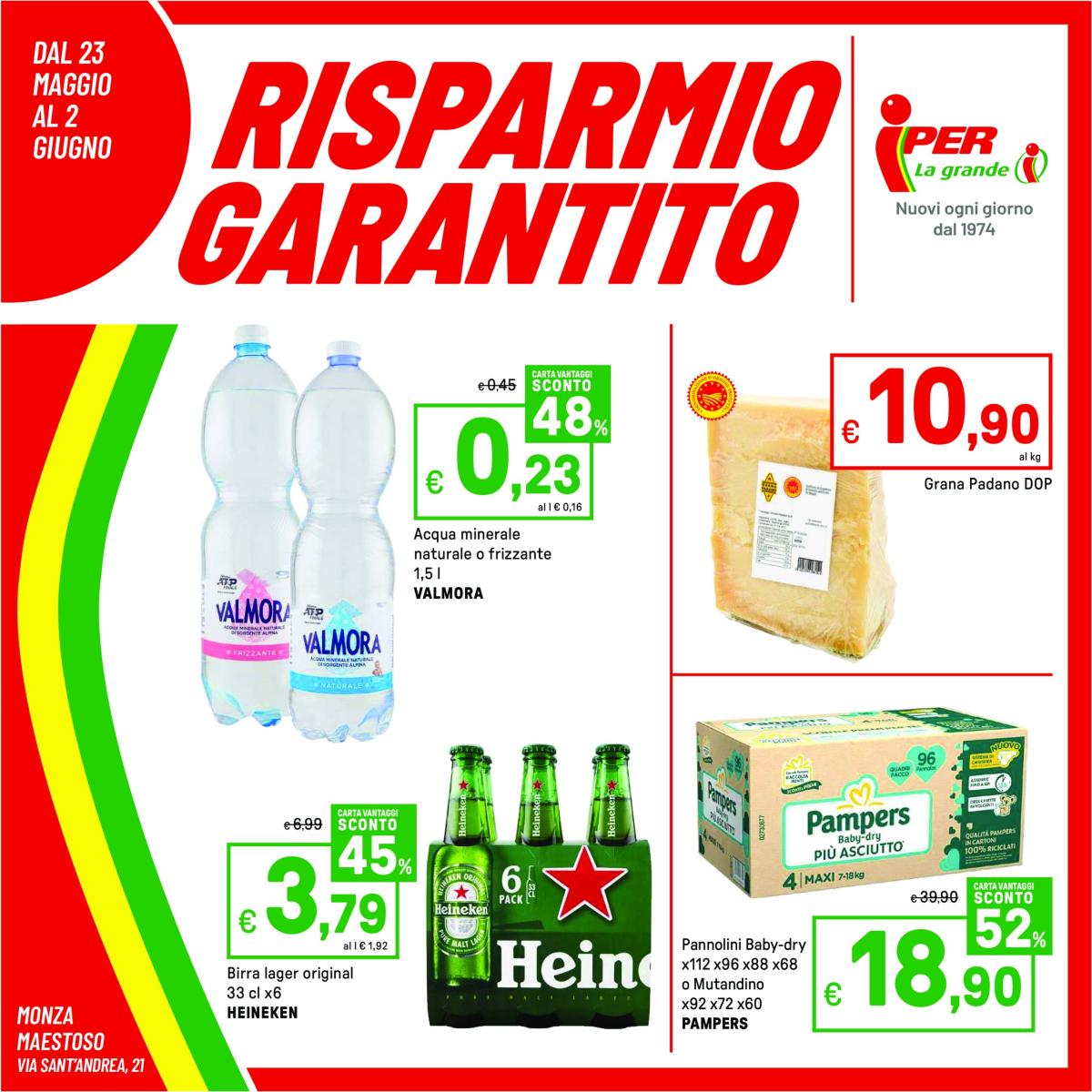 Volantino Iper valido dal 23/05 al 02/06
