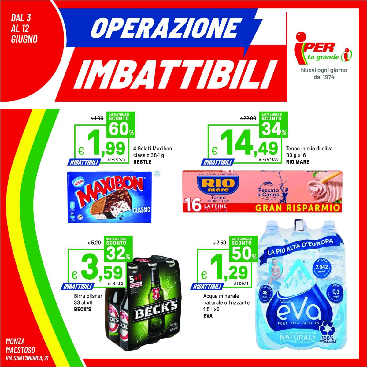 Volantino Iper valido dal 03/06 al 12/06