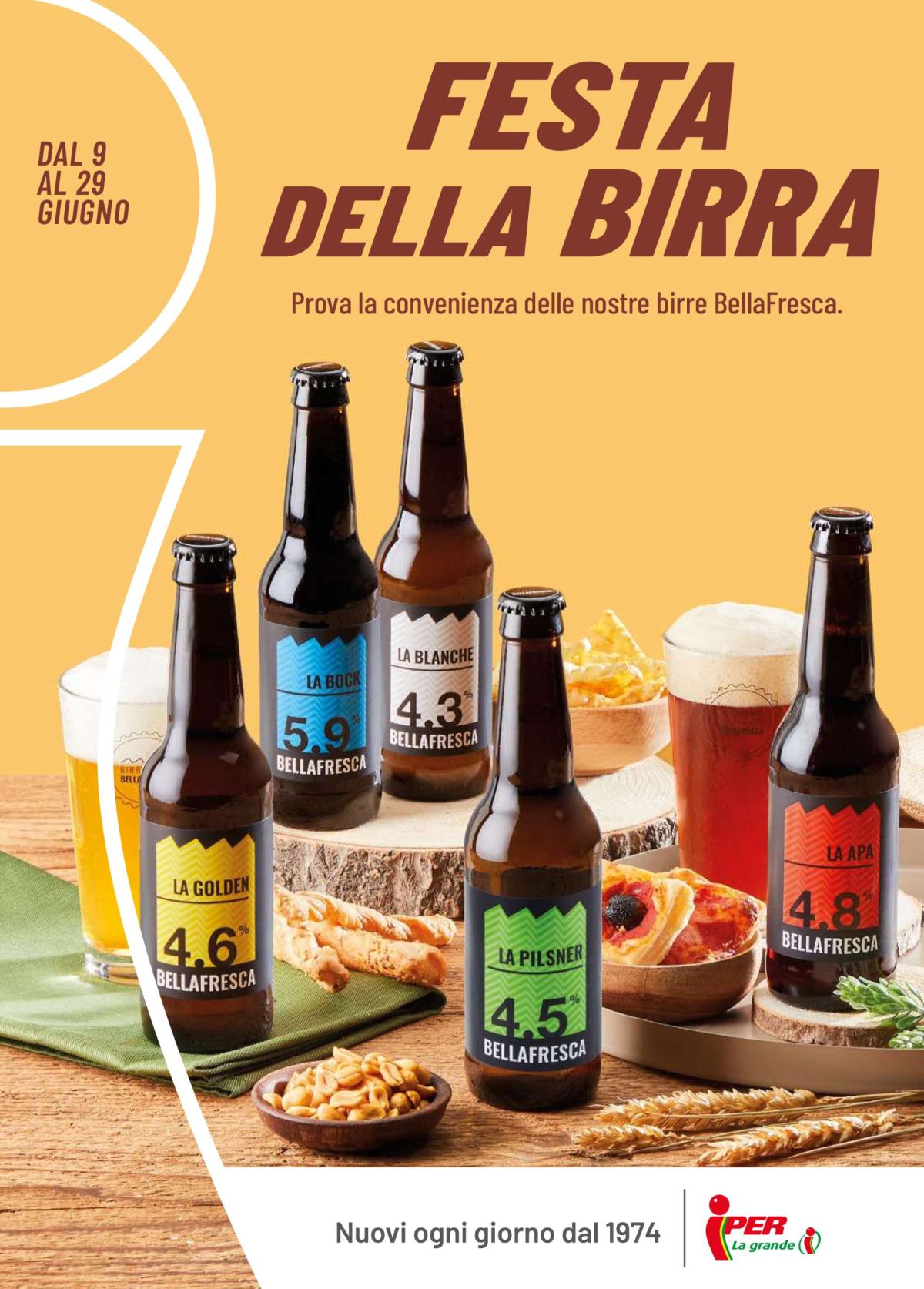 Volantino Iper - Festa Della Birra valido dal 09/06 al 29/06