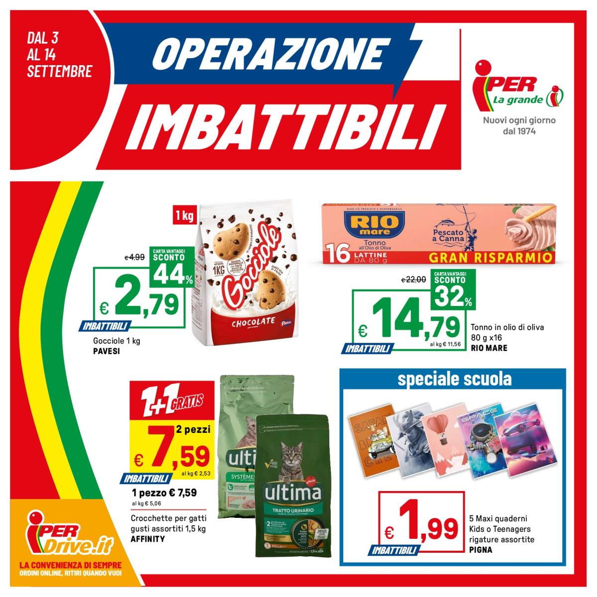 Volantino Iper valido dal 03/09 al 14/09