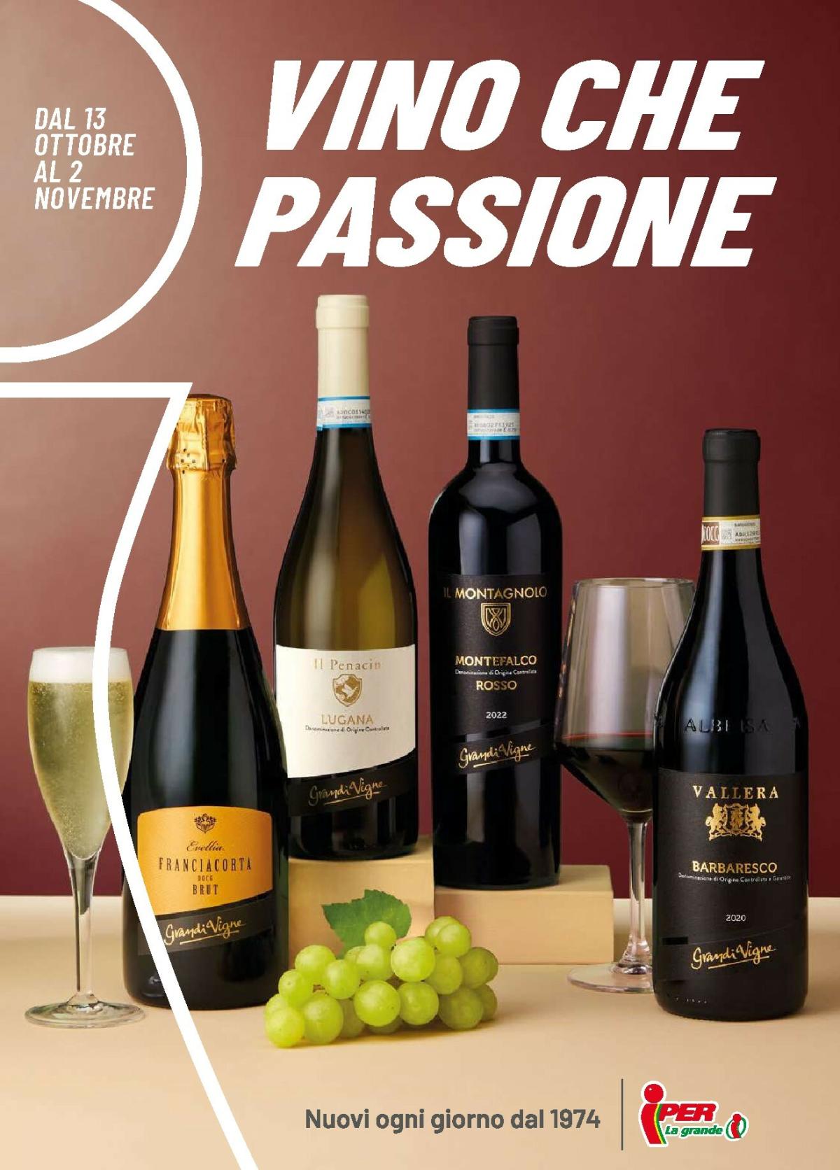 Volantino Iper - Vino che Passione valido dal 13/10 al 02/11