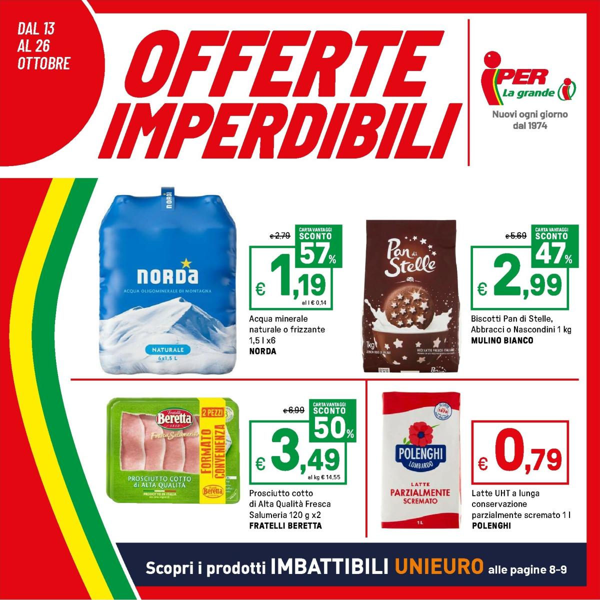 Volantino Iper valido dal 13/10 al 26/10