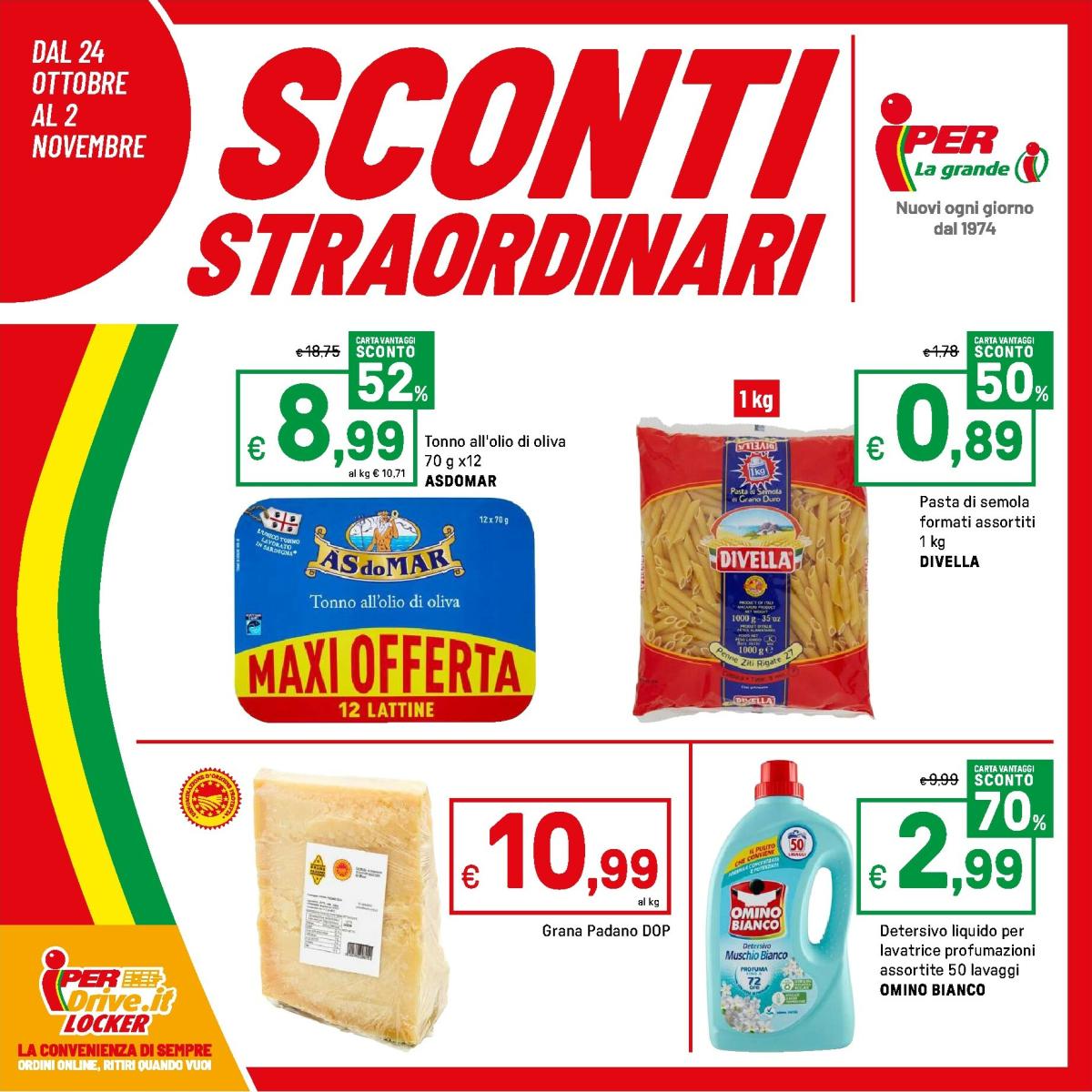 Volantino Iper valido dal 24/10 al 02/11
