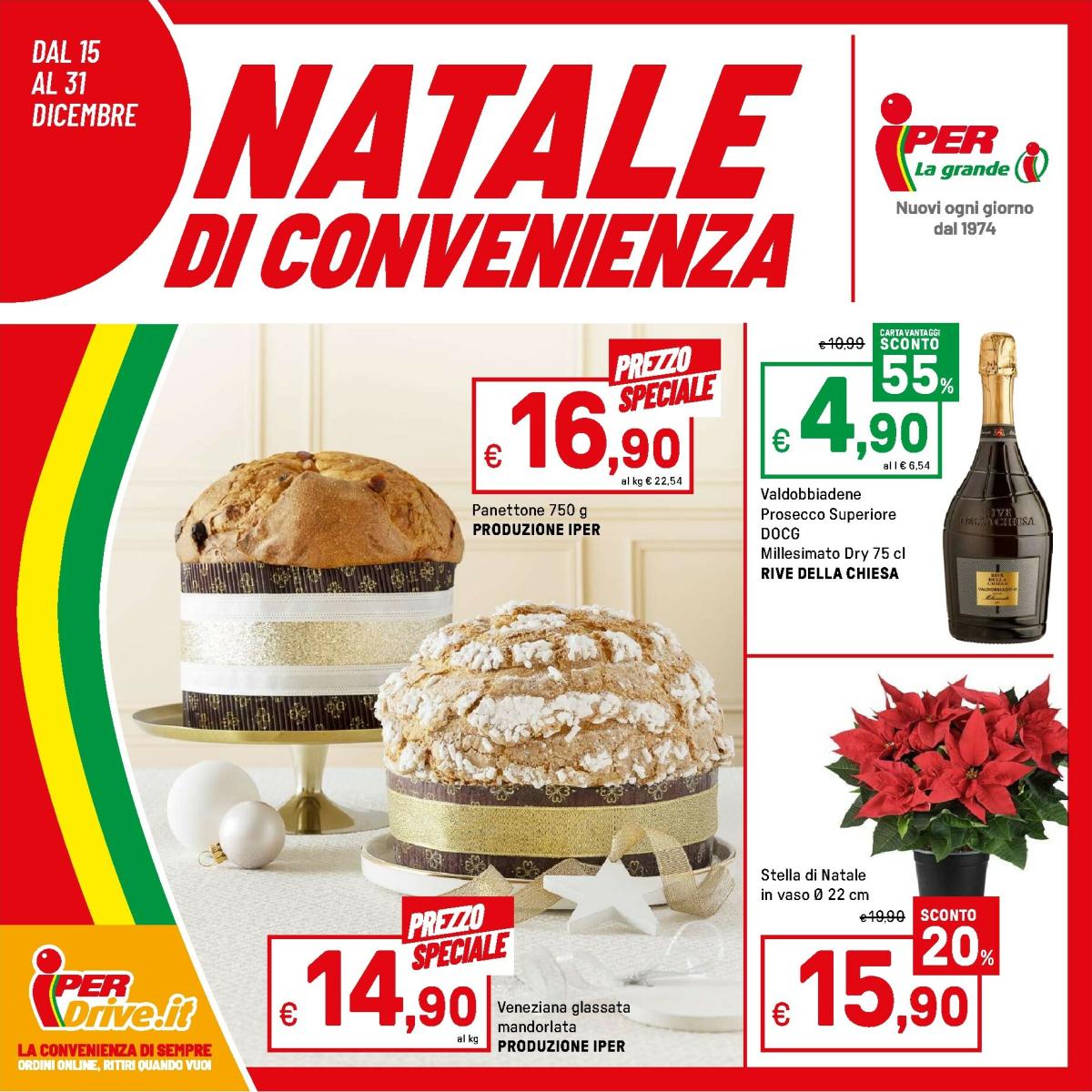 Volantino Iper valido dal 15/12 al 31/12