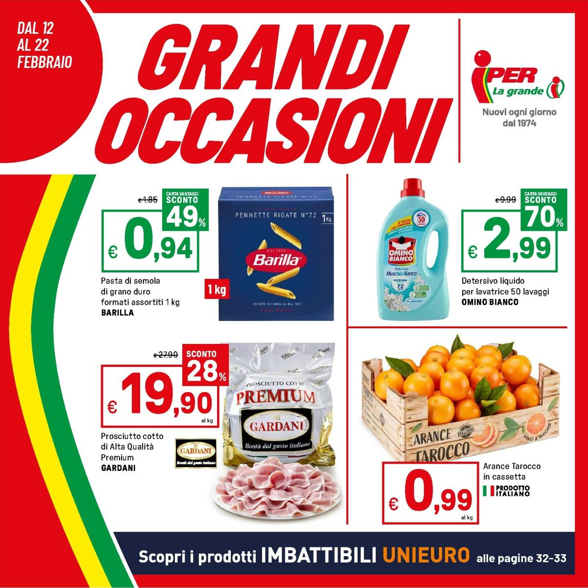 Volantino Iper valido dal 12/02/2026 al 22/02/2026