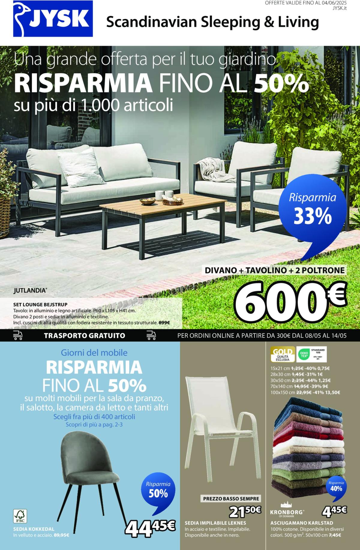 Volantino JYSK - Grandi offerte valido dal 13/05 al 04/06