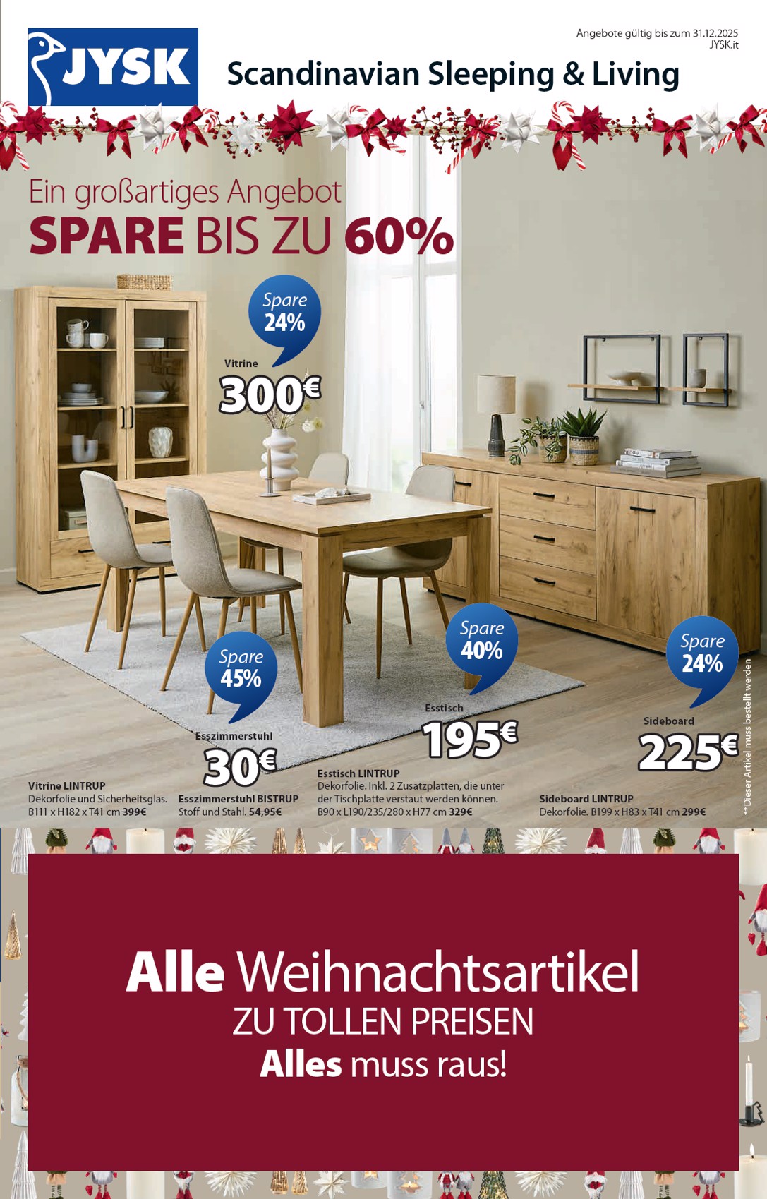 Volantino JYSK - Großartige Angebote valido dal 11/12 al 31/12