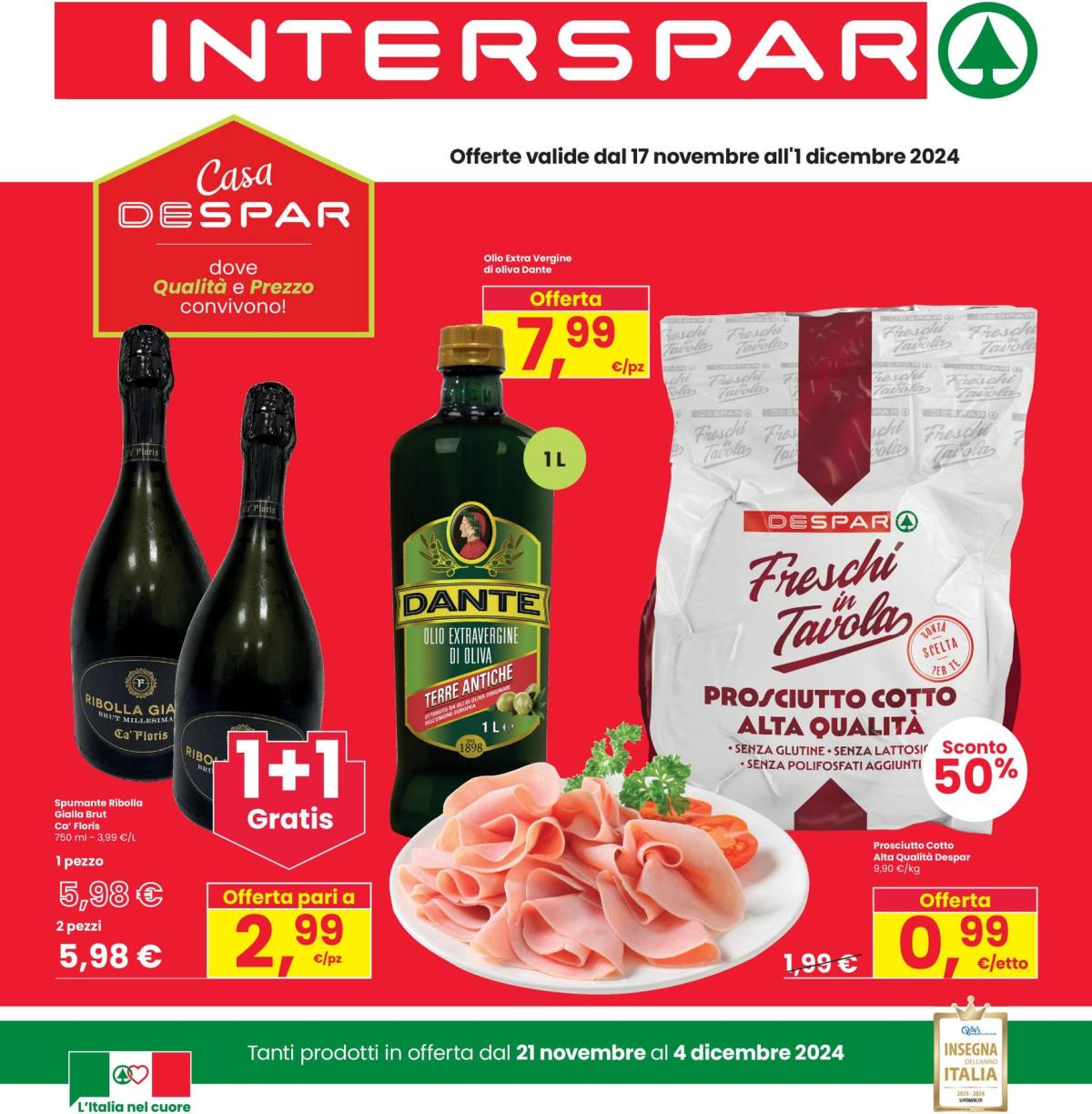 Volantino INTERSPAR valido dal 21/11 al 04/12