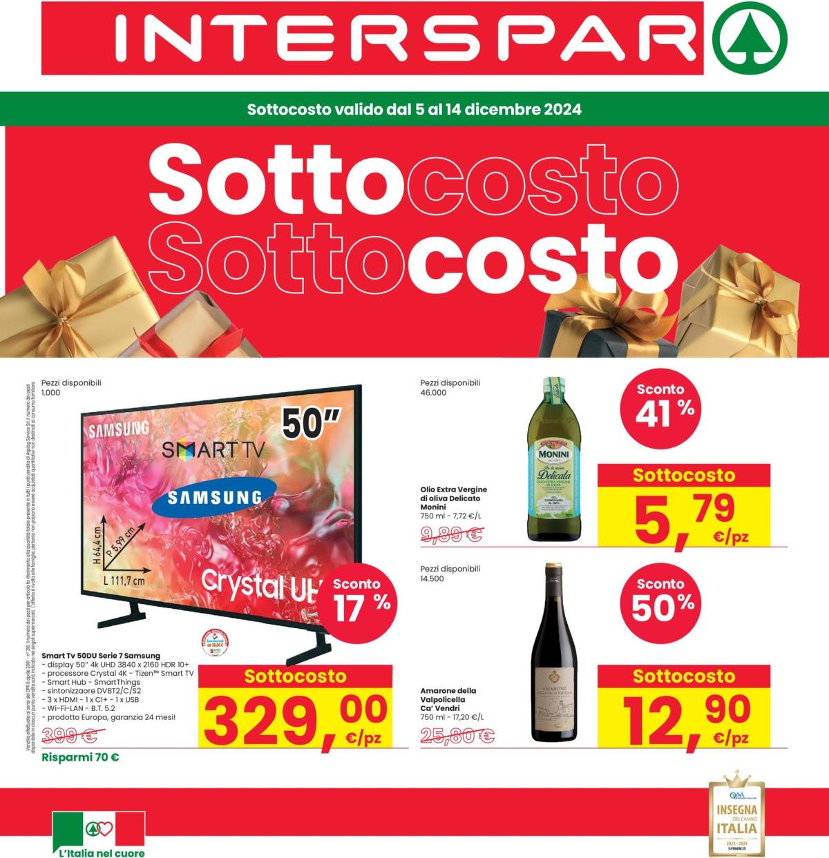 Volantino INTERSPAR valido dal 05/12 al 14/12