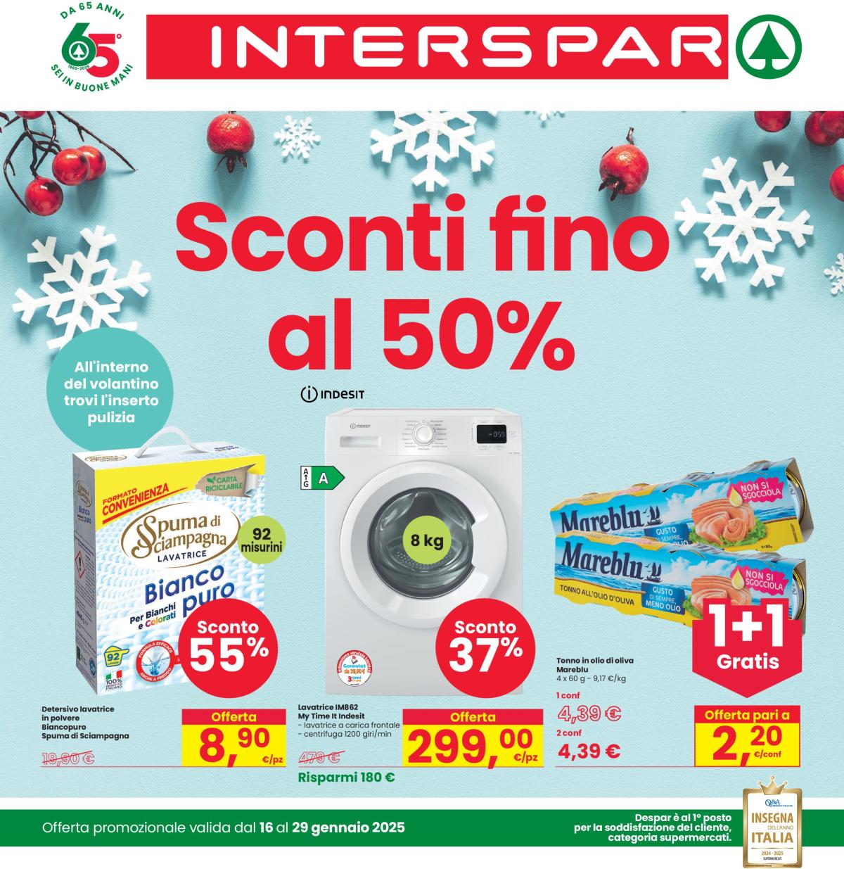 Volantino INTERSPAR valido dal 16/01 al 29/01