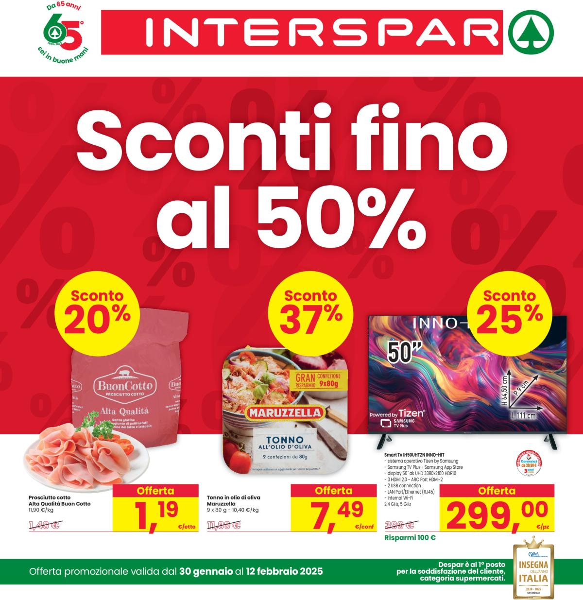 Volantino INTERSPAR valido dal 30/01 al 12/02