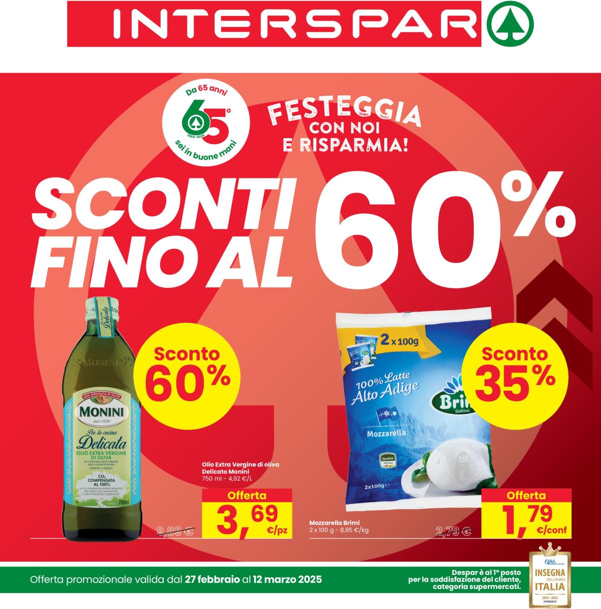 Volantino INTERSPAR valido dal 27/02 al 12/03