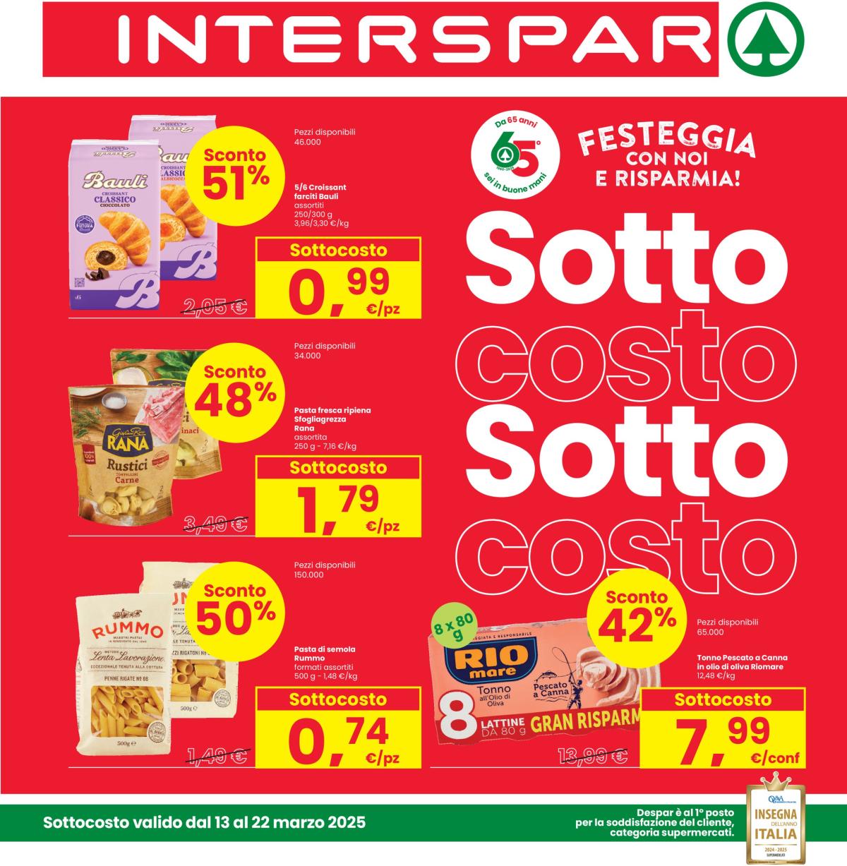 Volantino INTERSPAR valido dal 13/03 al 22/03