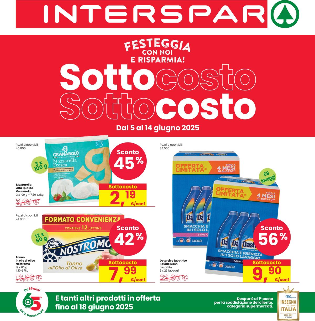 Volantino INTERSPAR valido dal 05/06 al 14/06