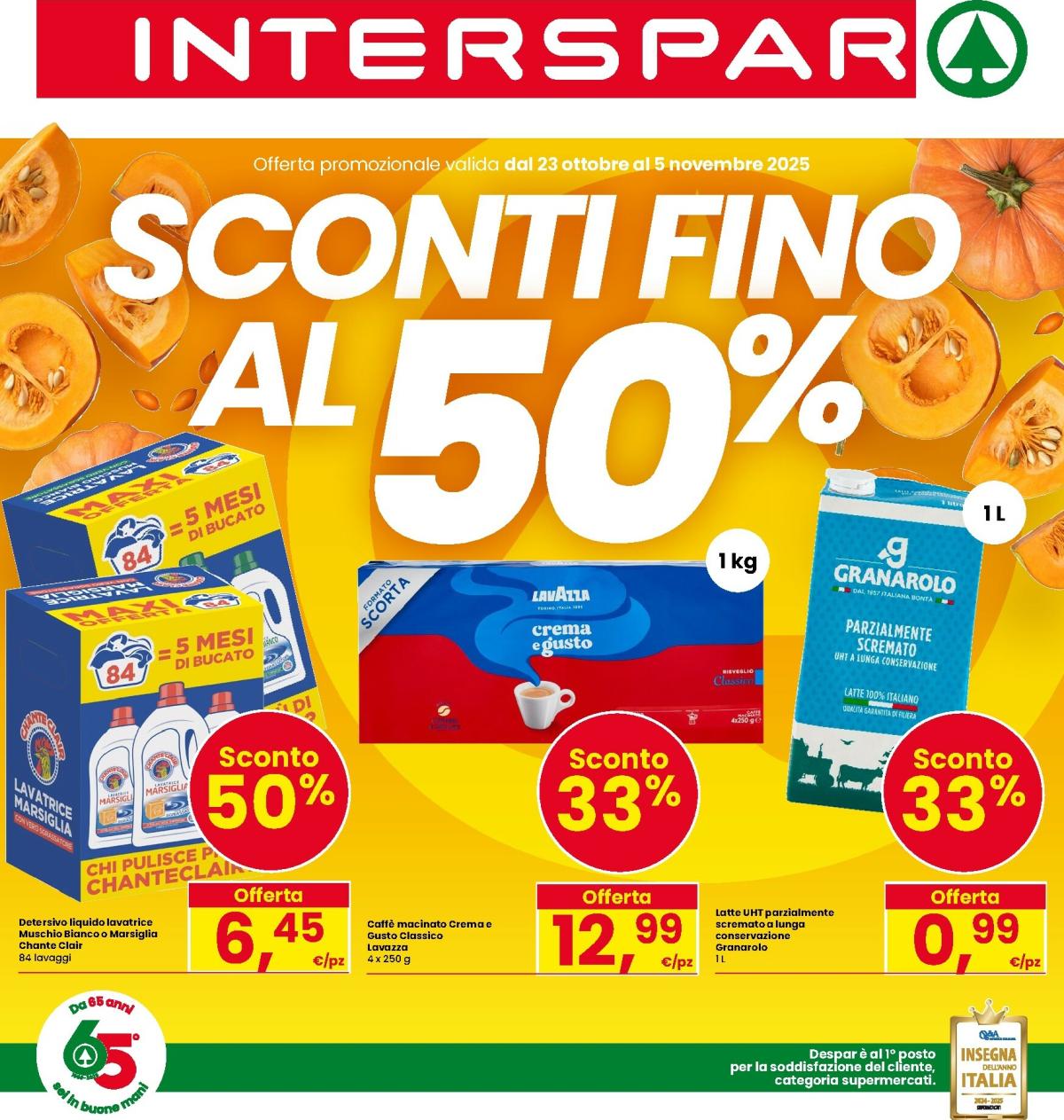 Volantino INTERSPAR valido dal 23/10 al 05/11