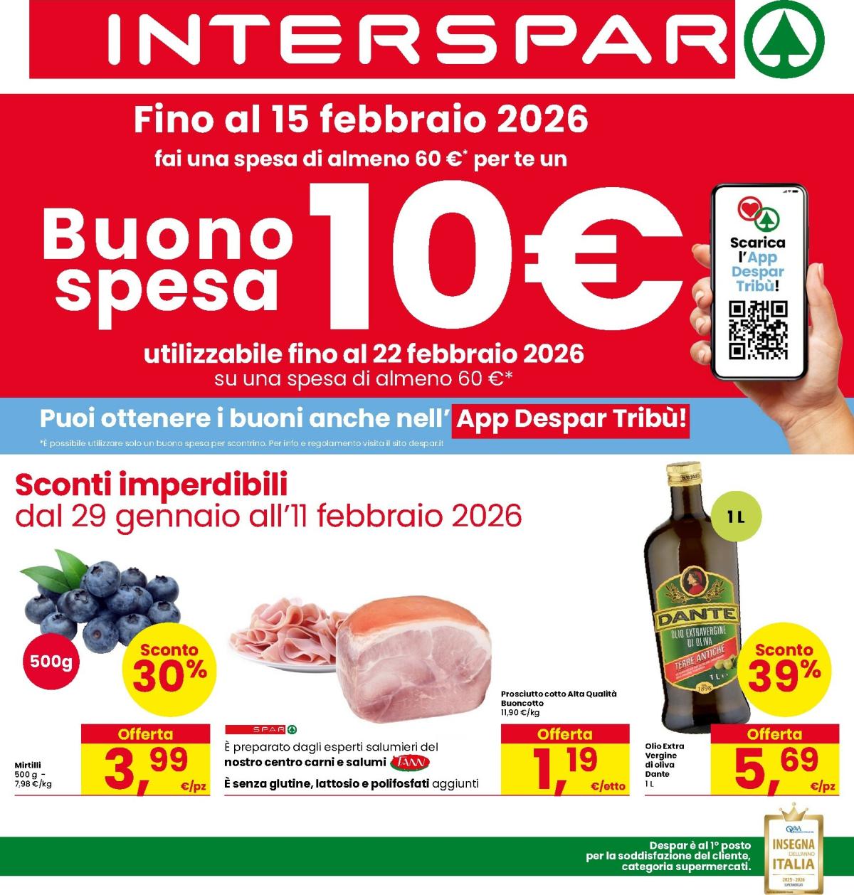 Volantino INTERSPAR valido dal 29/01 al 11/02