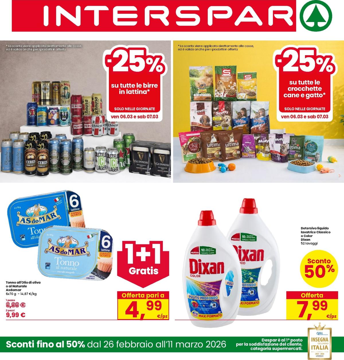 Volantino INTERSPAR valido dal 26/02/2026 al 11/03/2026